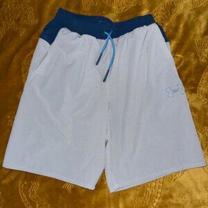 Under Armour Youth HeatGear Athletic Shorts Gray Blue Size YLG-Youth Large